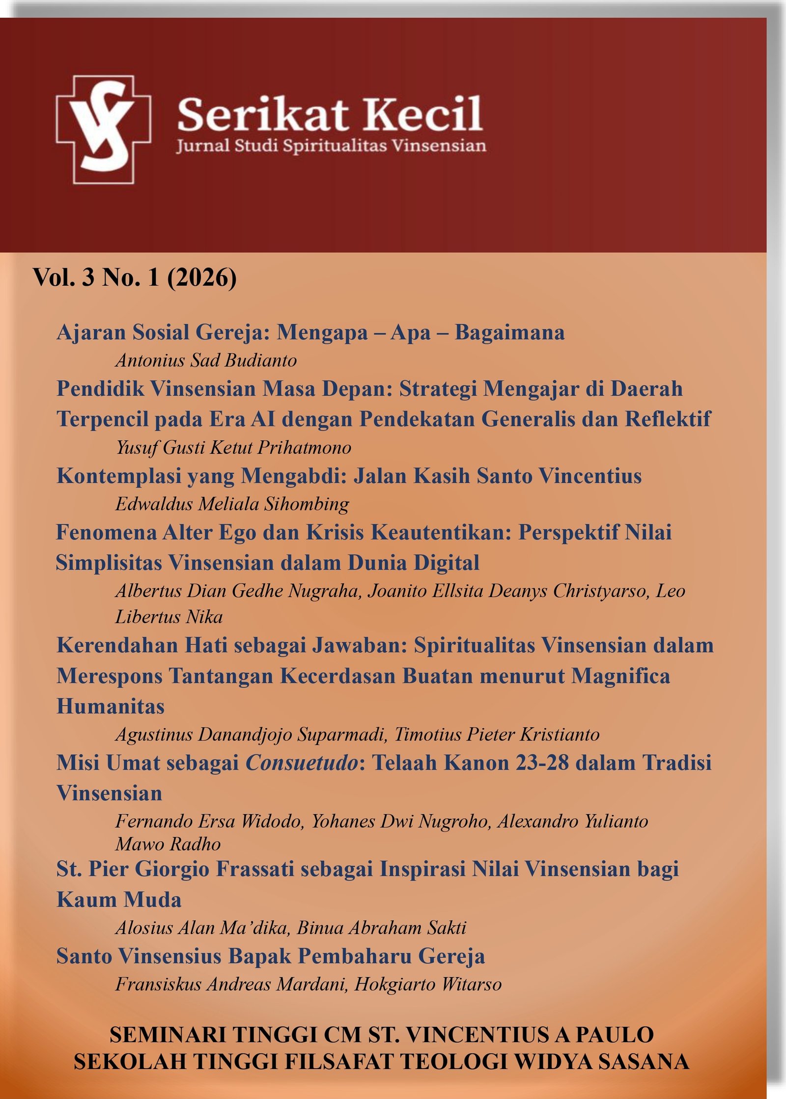         	    	View Vol. 3 No. 1 (2026): Serikat Kecil
        		